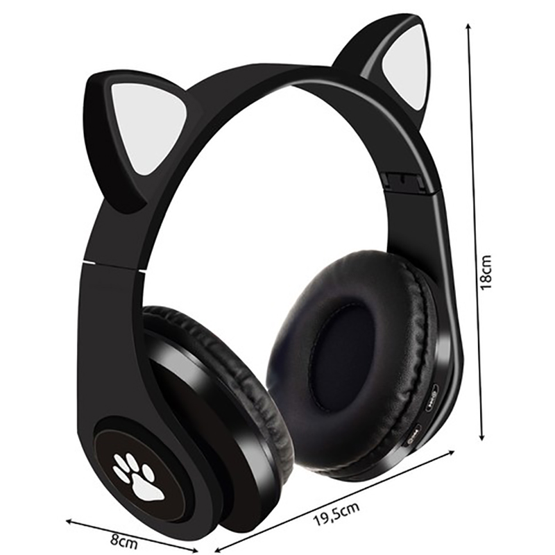 Slúchadlá BT 5.0 LED black