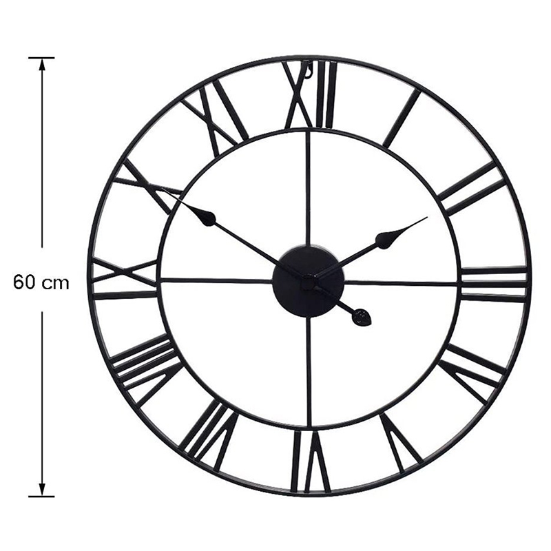 Rímske nástenné hodiny retro vintage 60 cm