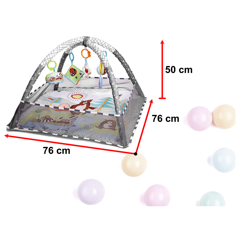 Vzdelávacia podložka pre babätká s loptičkami