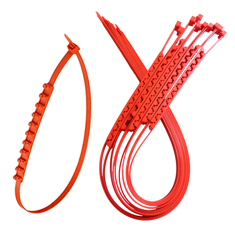 Umelé protišmykové reťaze na auto 10ks oranžové 