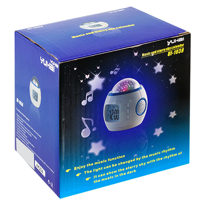 Night Sky - Budík s projektorom a prehrávačom melódií