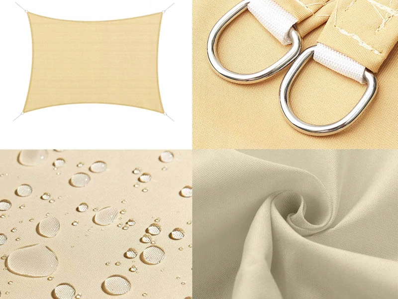 Tieniaca plachta 4 x 3 metre béžová