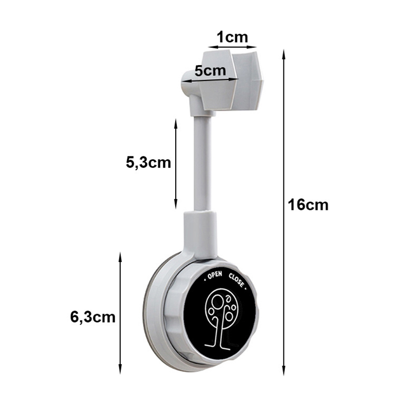 Kúpelňový držiak na sprchu s uzáverou