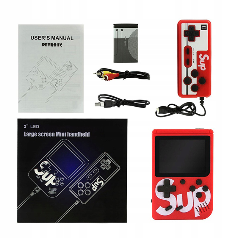 Herná konzola Sup Retro so 400 hrami + ovládač navyše