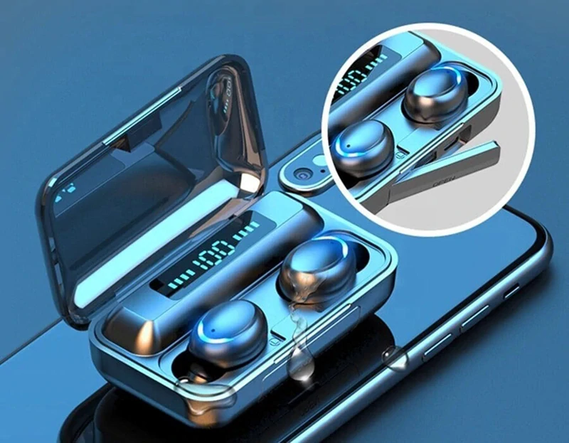 Bluetooth slúchadlá TWS s powerbankou BT 5.1