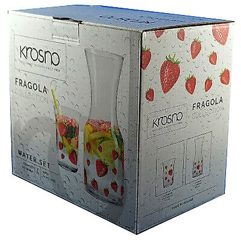 KROSNO - Súprava pohárov na nápoje a karafa Summer 7 ks 