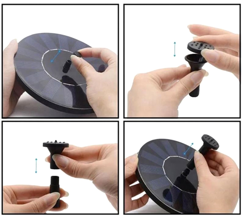 Solárna fontána s čerpadlom