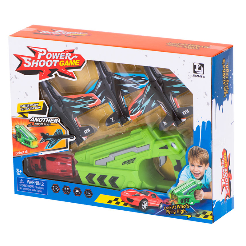 Vystreľovacia pištoľ s lietadlami a autom - Katapult 