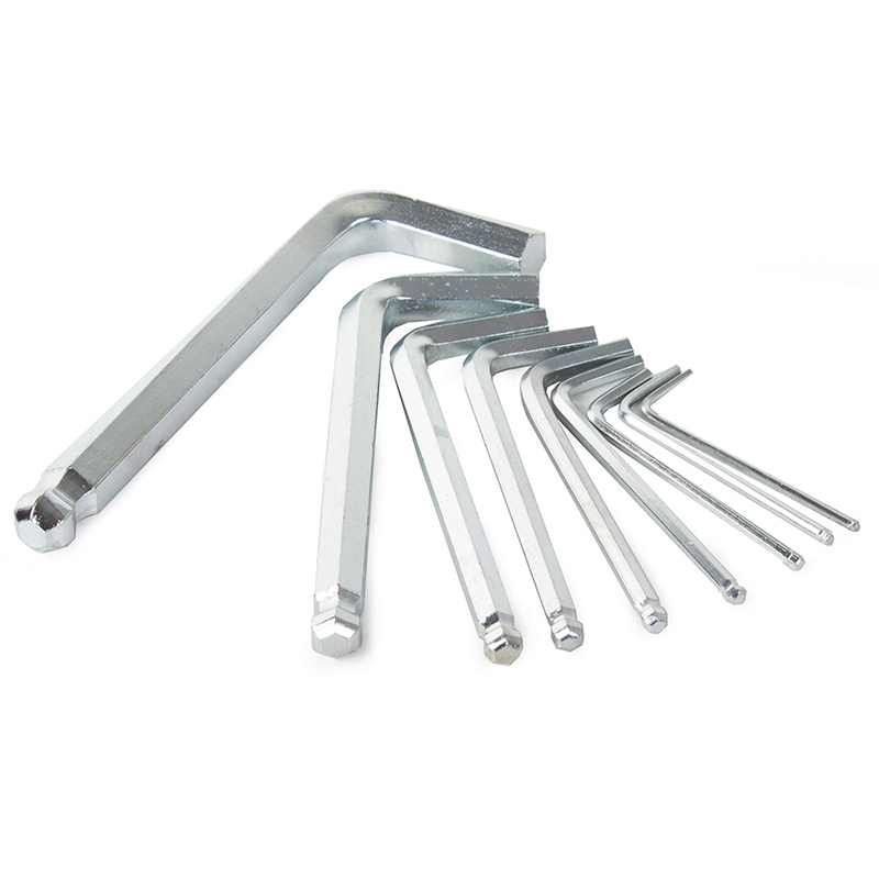 Sada imbusových kľúčov s guličkou 1,5-10mm (krátke 9ks)