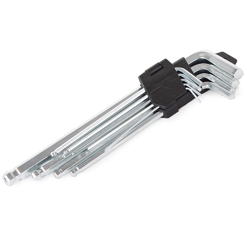 Sada imbusových kľúčov s guličkou 1,5-10mm (dlhé 9ks)