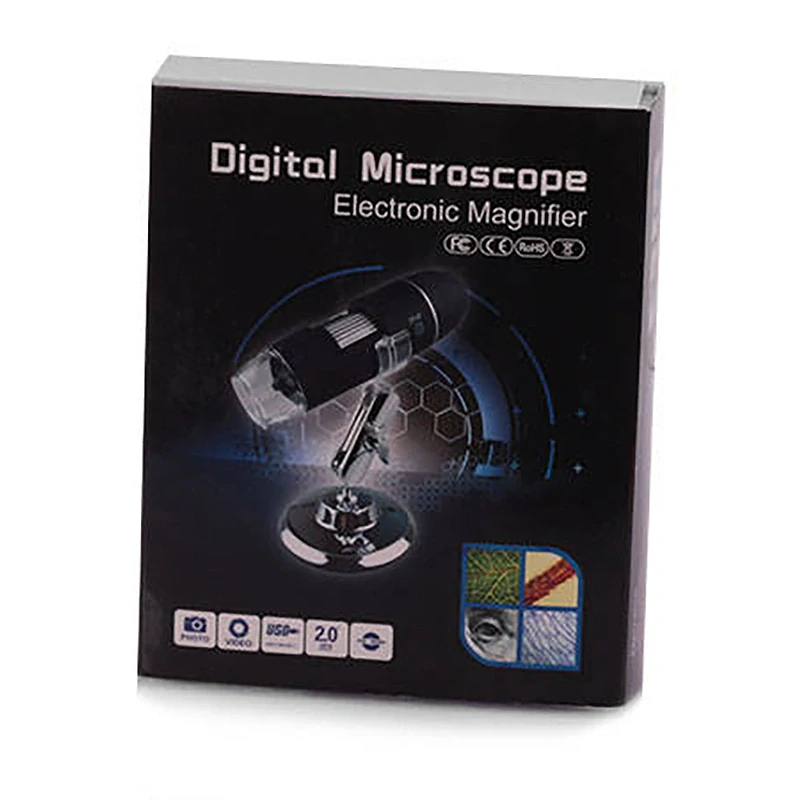 Mikroskop digitálny USB 1000x + 8 x LED SMD