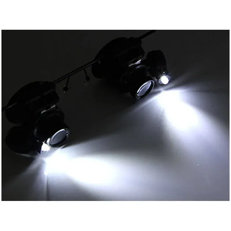 Okuliare hodinárske LED 20x