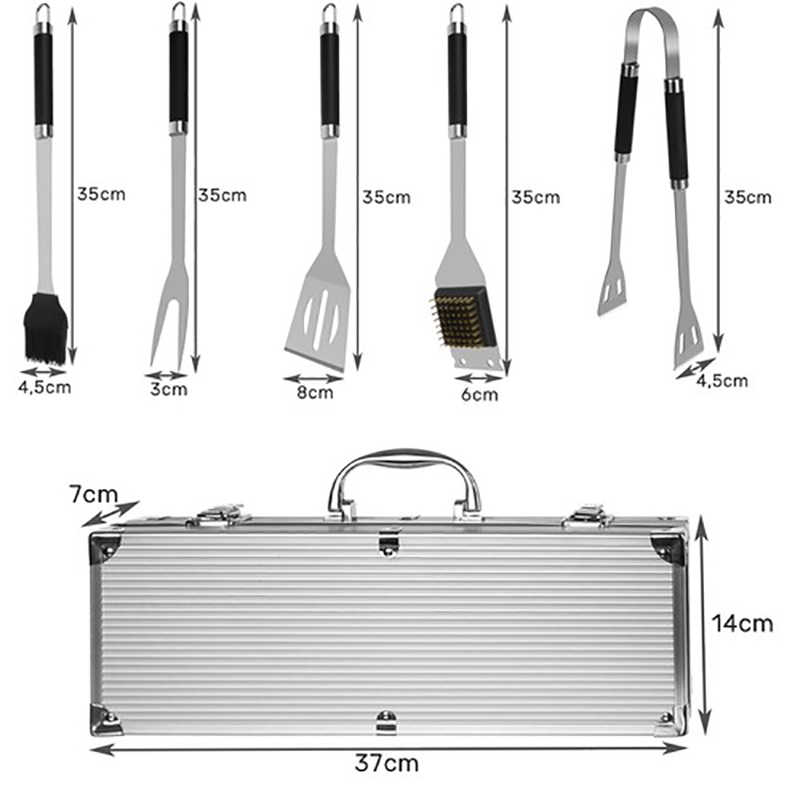 KAMINER - Náradie na grilovanie v kufríku