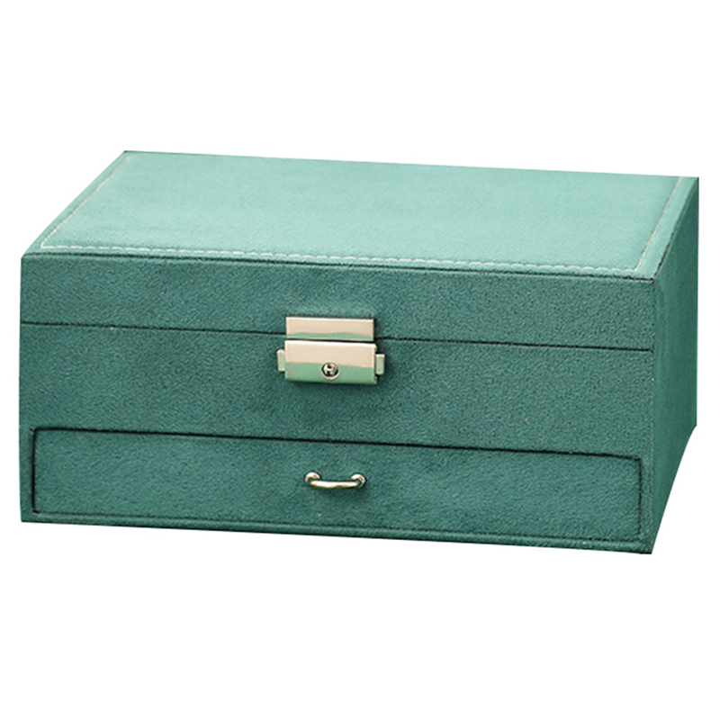 Šperkovnica - Organizér na šperky zelený