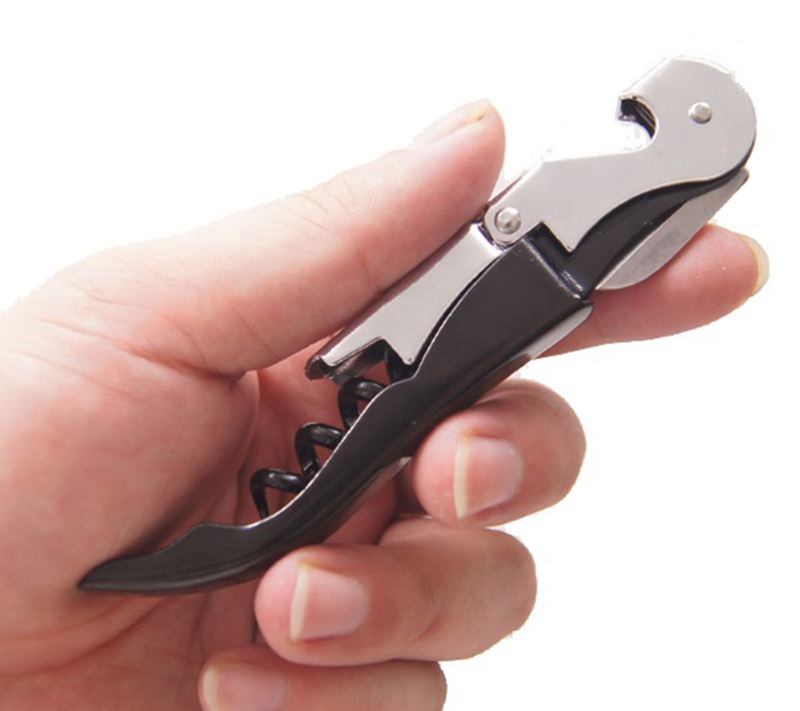 Darčeková sada na víno 4-dielna čierna