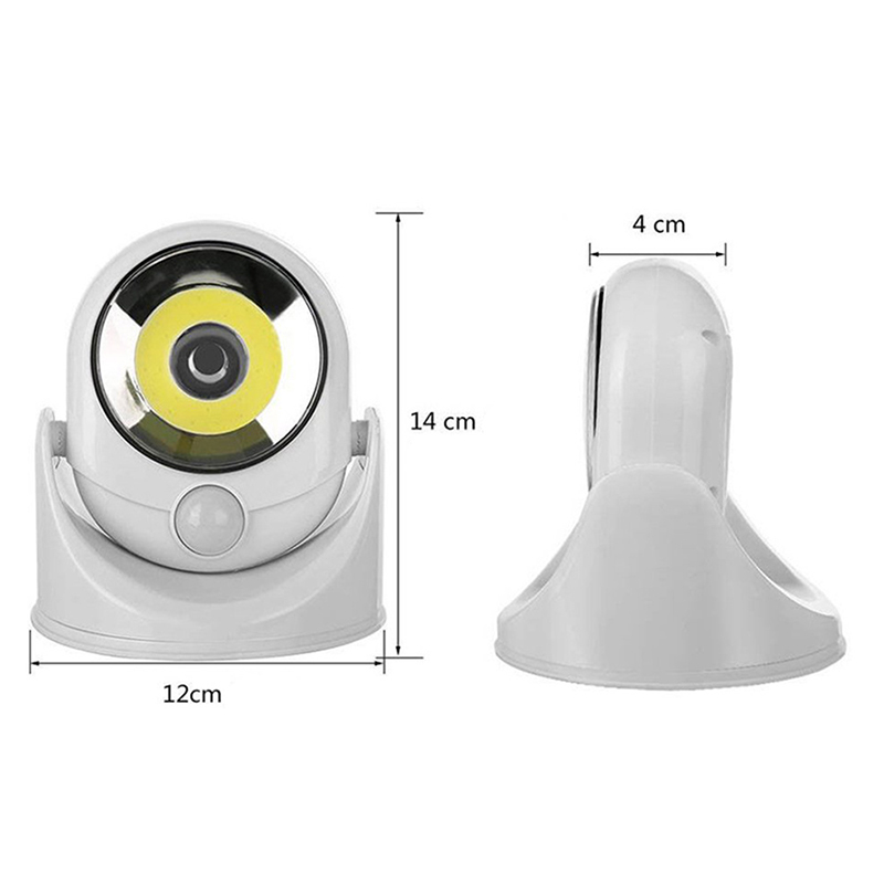 LED Lampa otočná 360° COB s pohybovým senzorom
