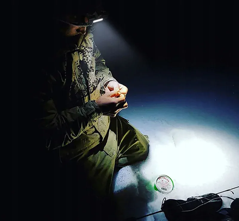 Čelová baterka LED COB 4v1