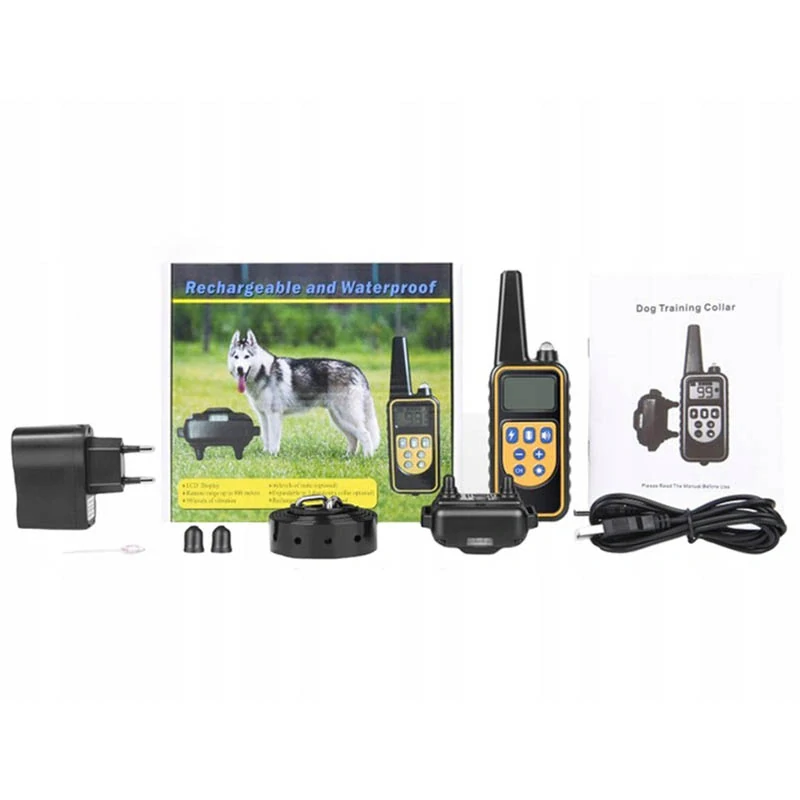 Elektronický výcvikový obojok pre psov s diaľkovým ovládaním