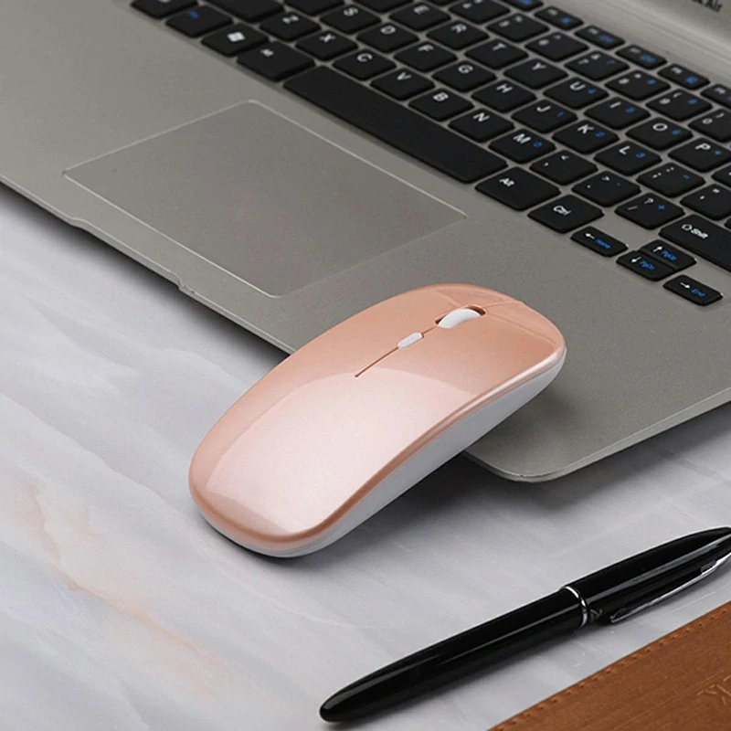 Bezdrôtová optická myš RGB Rose Gold