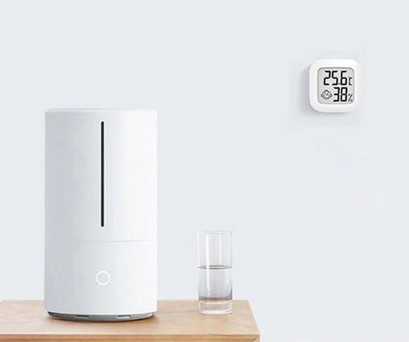 Izbový teplomer s vlhkomerom biely