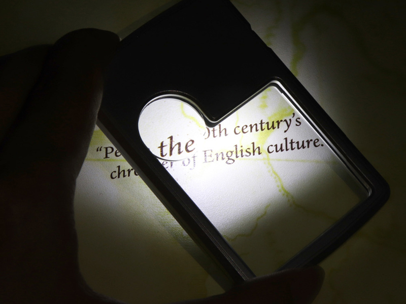 Vrecková lupa na šperky LED 3x 6x 