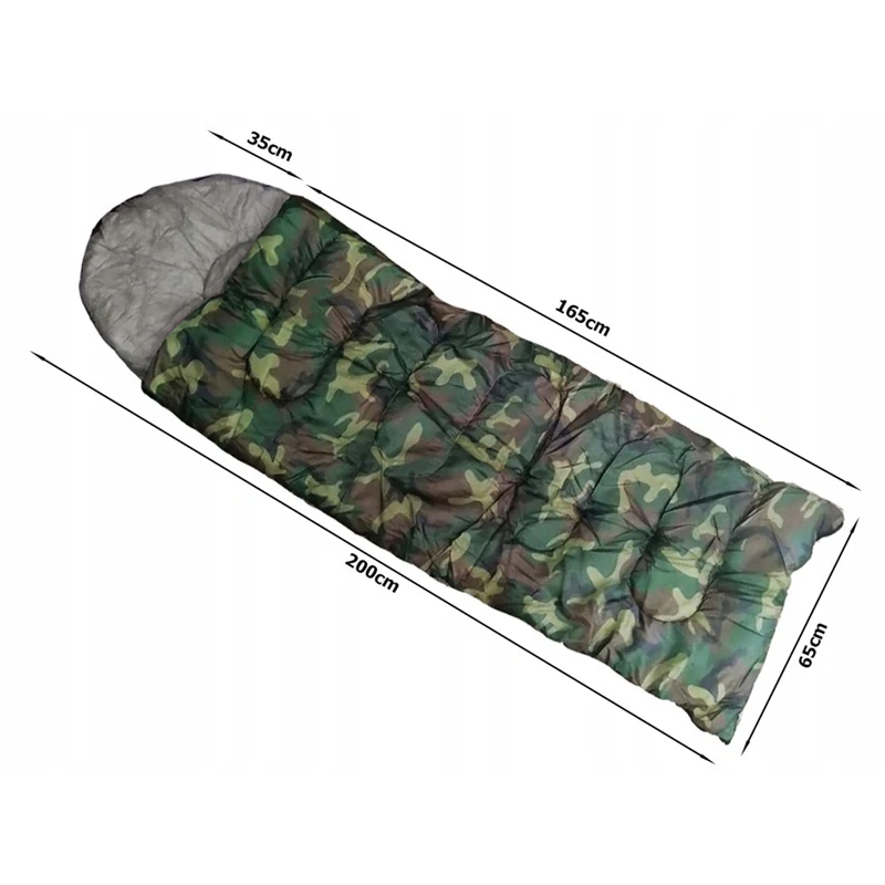 Teplý spacák mumia s kapucňou