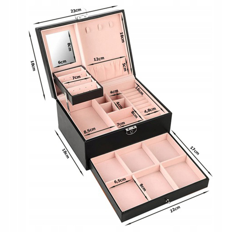 Kufrík na bižutériu 23x18x12cm