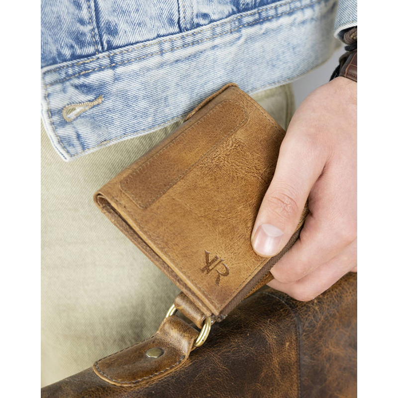 Rovicky N1226-RHP-5456 - Peňaženka pánska kožená tan