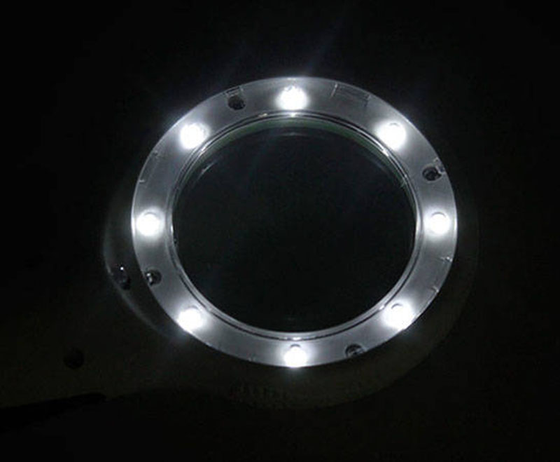 Lupa 8LED UV 4x