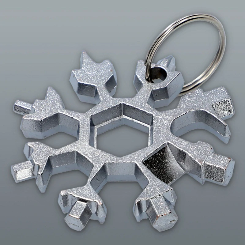 Multifunkčný kľúč 18 v 1 – strieborná vločka