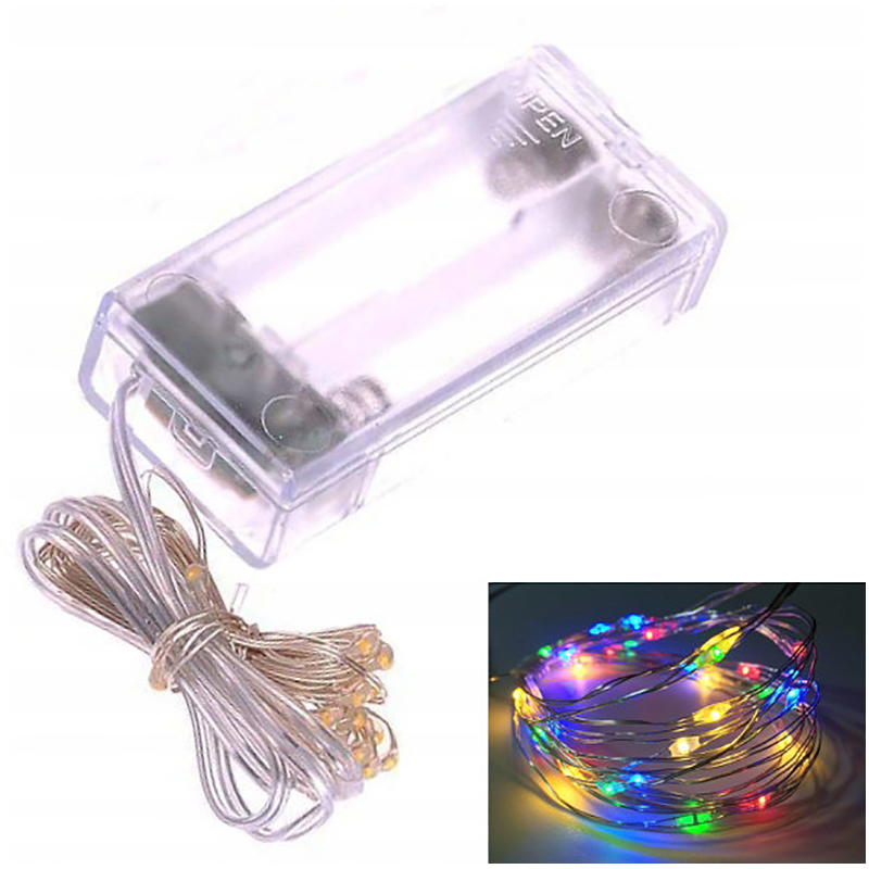 LED Vianočná reťaz 20 LED multicolor 2 metre