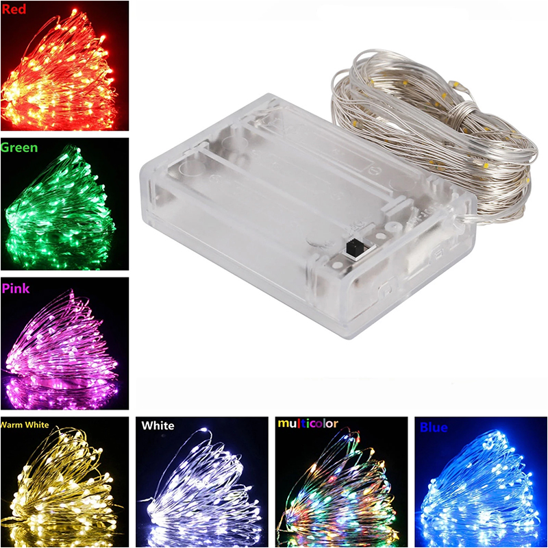 LED Vianočná reťaz 100 LED white cold 10 metrov