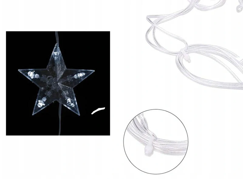 Svetelná USB girlanda hviezdičky – 138 LED