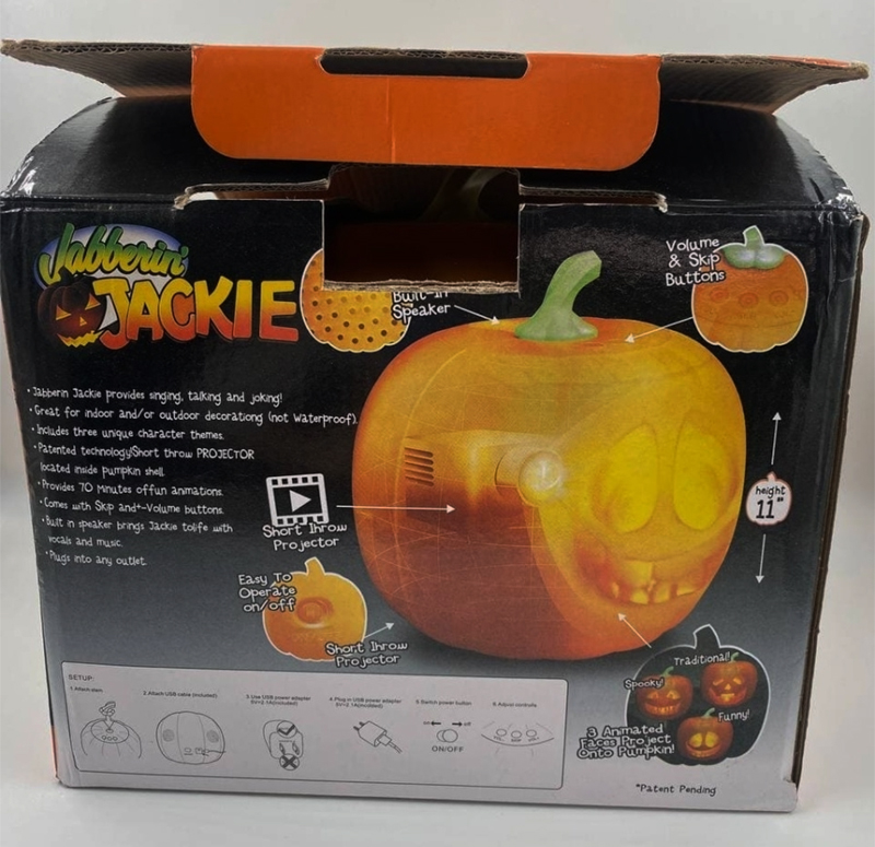 Hovoriaca a spievajúca lampa Tekvica