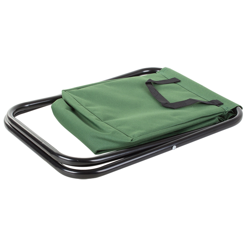 Turistická skladacia stolička s taškou zelená