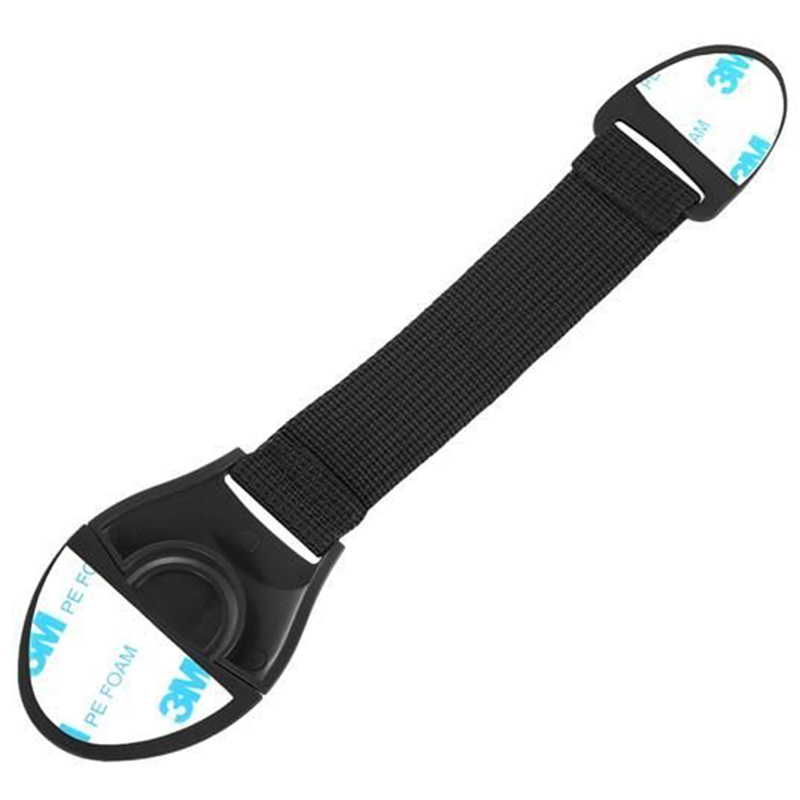 Detská poistka na dvere 20cm - 10 kusov čierne