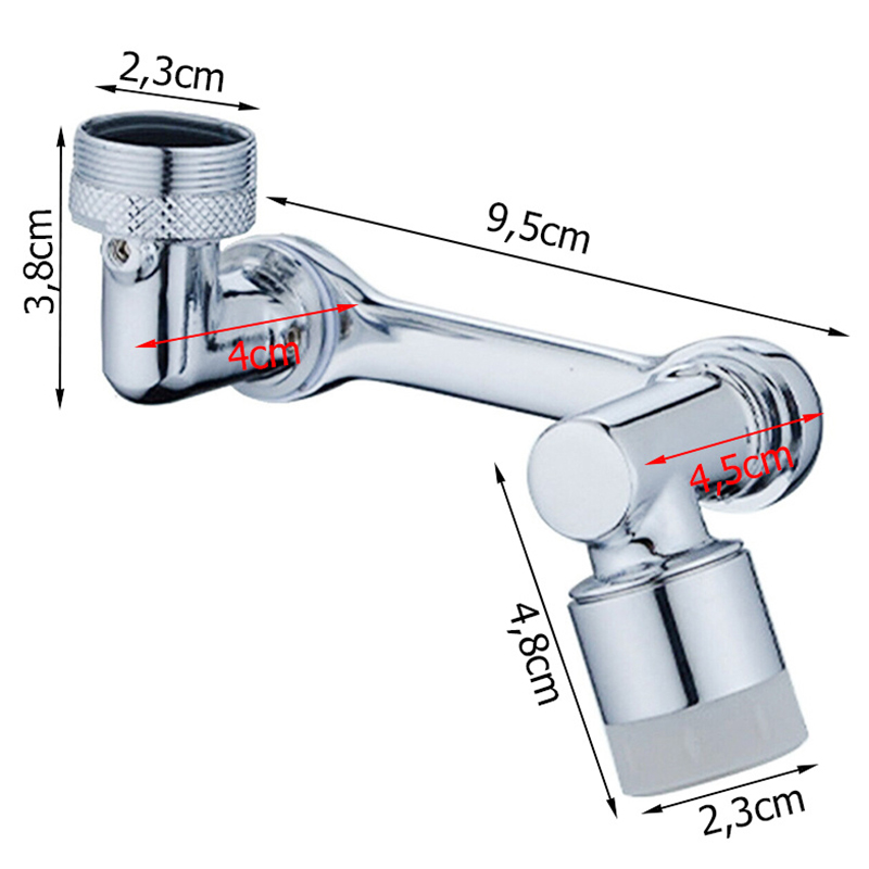 Predlžovač na vodovodný kohútik perlátor 180°