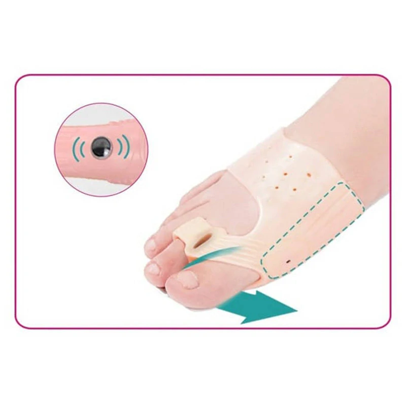 Gélový separátor prstov chodidla s klinom na haluxy 2ks