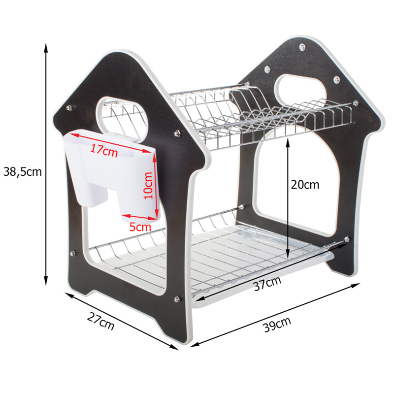 Odkvapkávač dvojposchodový Domček 27x39x38cm