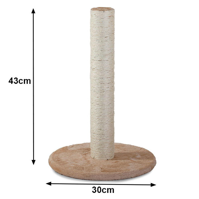 Škrabadlo pre mačku 43cm béžové
