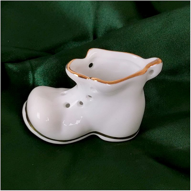 Reutter Porzelan - Porcelánová topánka so zlatým okrajom 7 cm