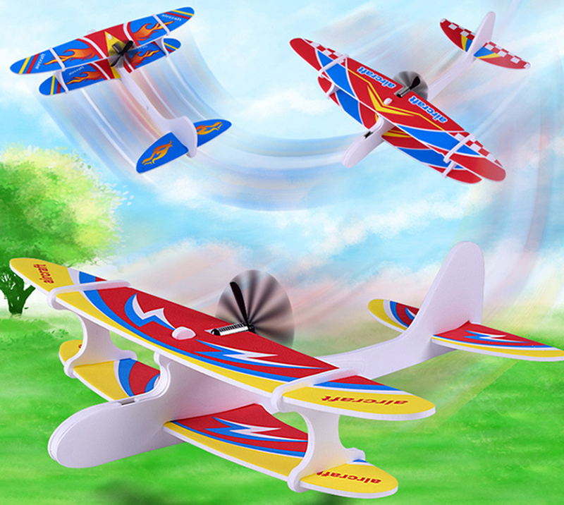 Lietadlo penové 6 LED USB