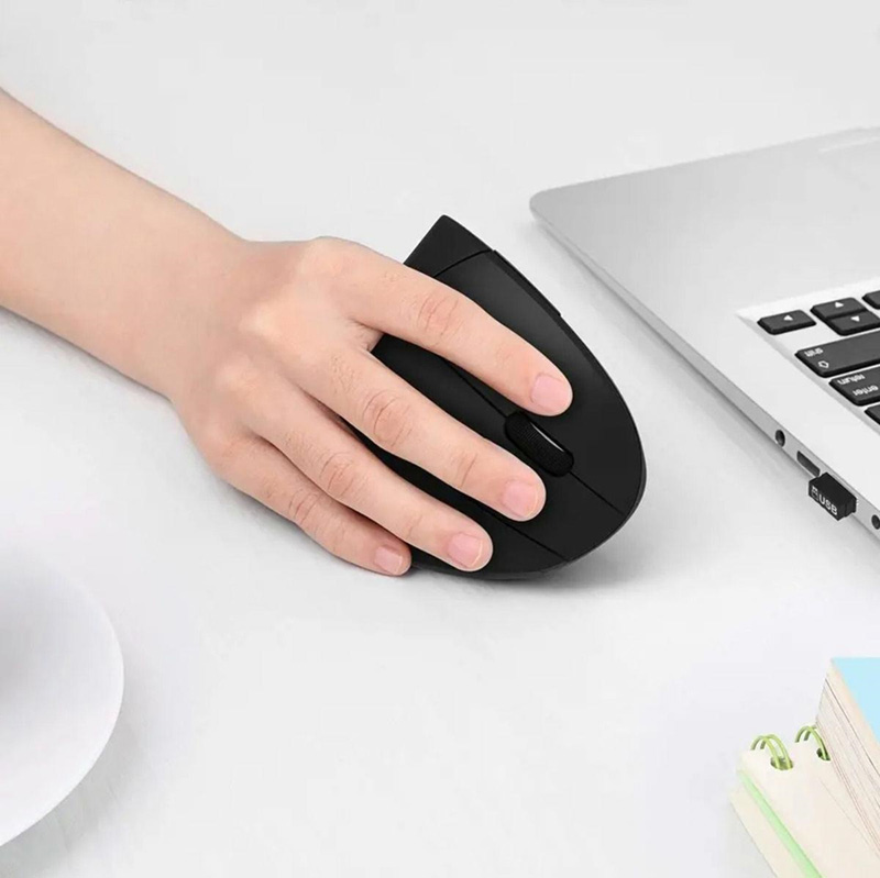 Bezdrôtová optická myš vertikálna ergonomická