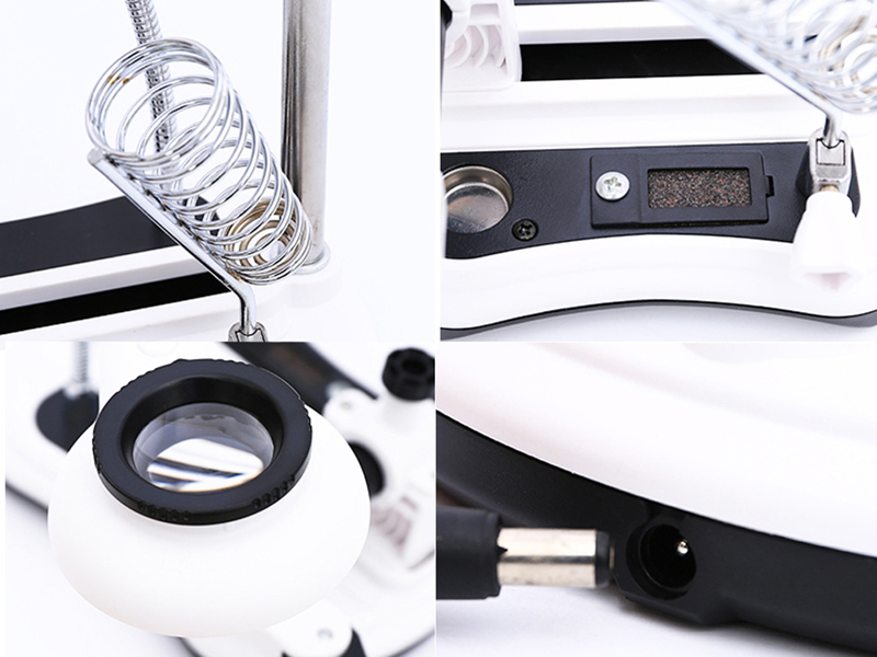 Sada Tretia ruka s lupou 6+12LED MG16130-108C