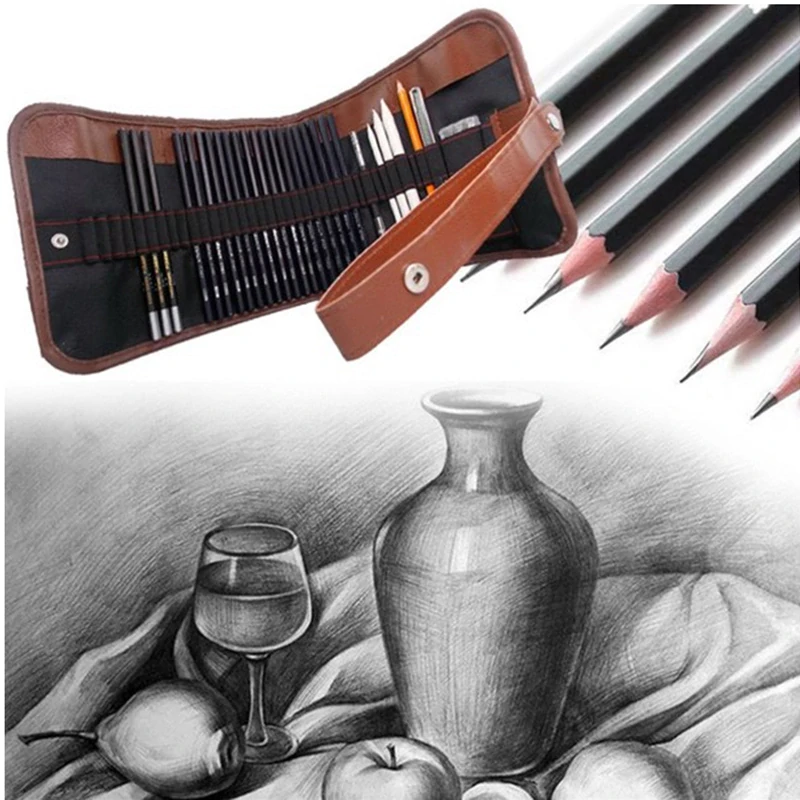 Profesionálna sada na kreslenie 29 dielna s puzdrom