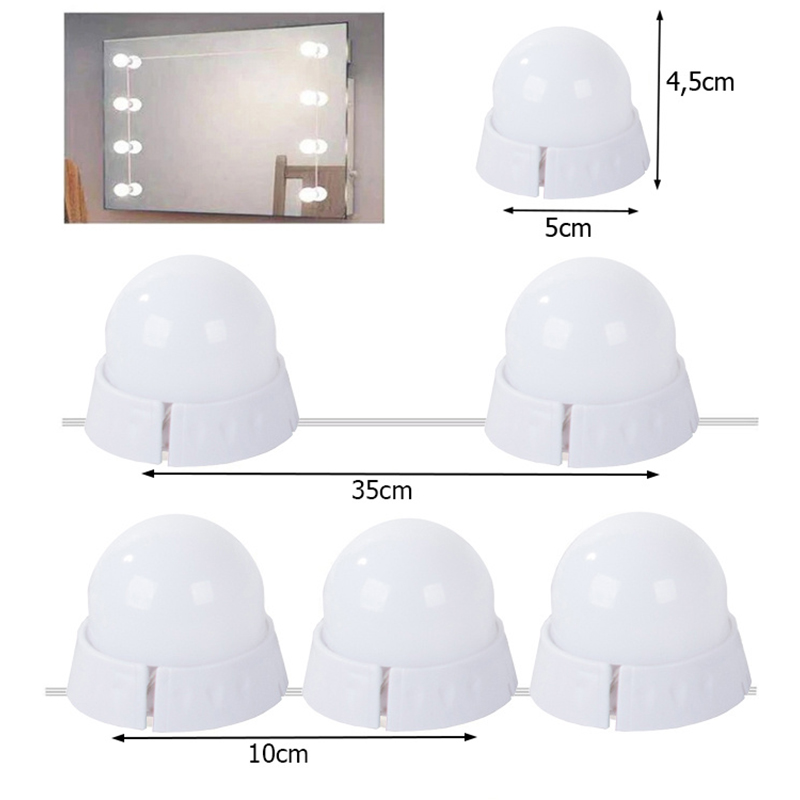 Žiarovky do LED kozmetického zrkadla 10ks