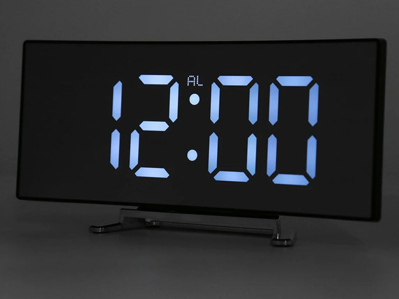 Digitálny LED budík so zrkadlom a teplomerom DT-6507
