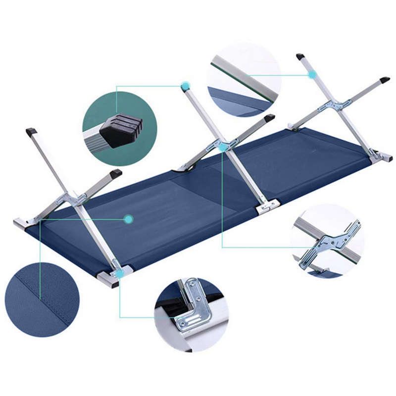 Skladacie lehátko 185x70cm tmavomodré