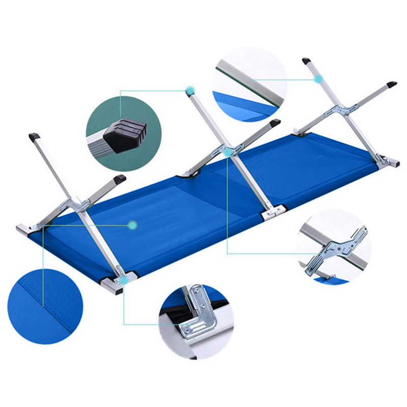 Skladacie lehátko 185x70cm svetlomodré