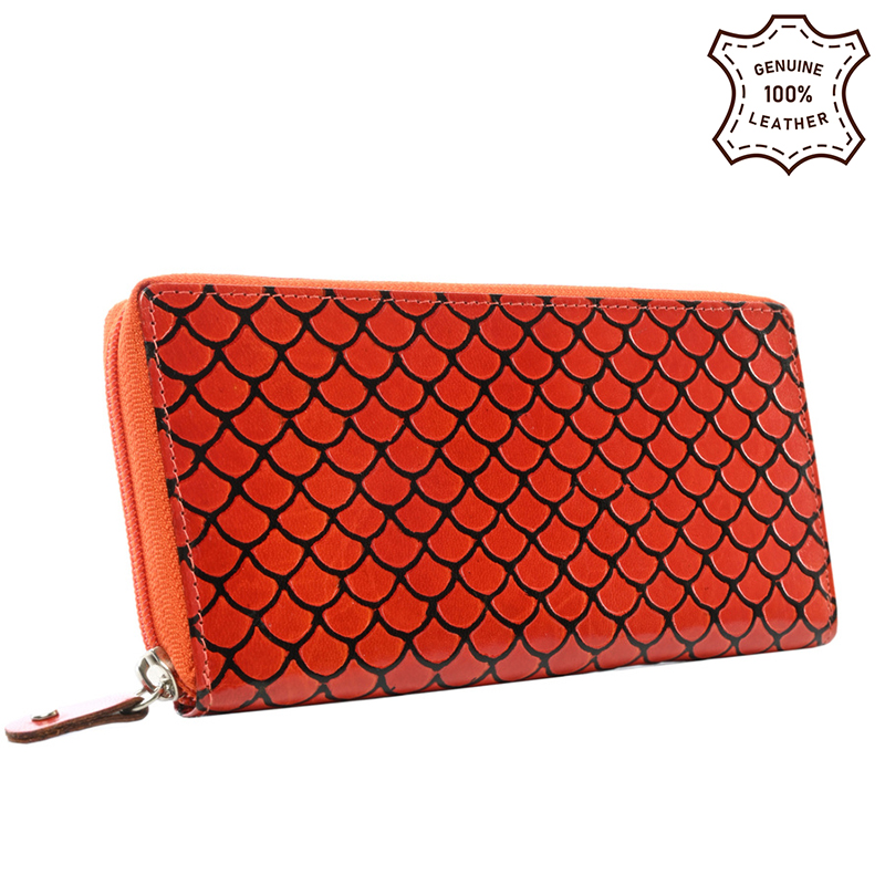 Peňaženka kožená dámska SPG-19401-1930 SHANTI Red